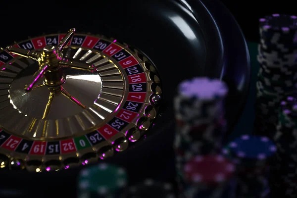 Roulette wheel in studio